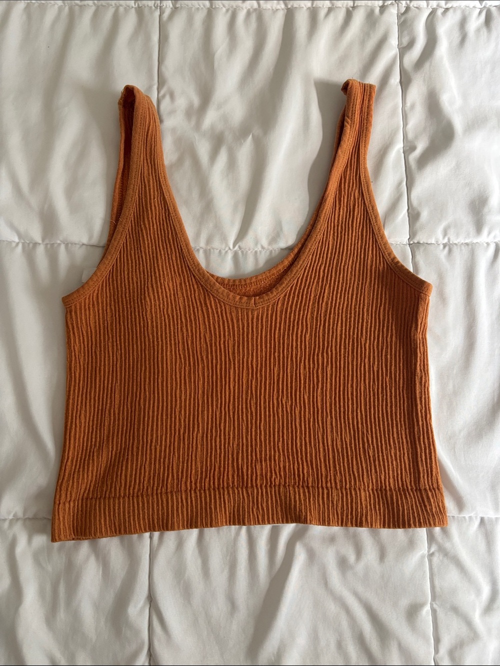 Out From Under Cropped Ribbed Tank - Picture 2 of 3